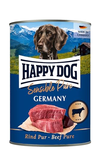 Happy Dog Sensible Pure Germany (Rind) M 18 x 400 g von Happy Dog