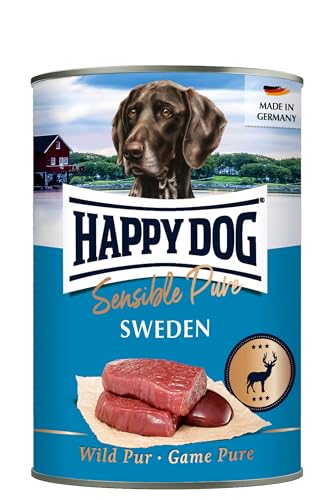 Happy Dog Sensible Pure Sweden (Wild) M 12 x 400 g von Happy Dog