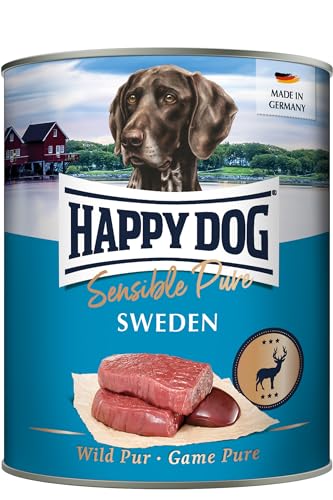 Happy Dog Sensible Pure Sweden (Wild) M 18 x 800 g von Happy Dog