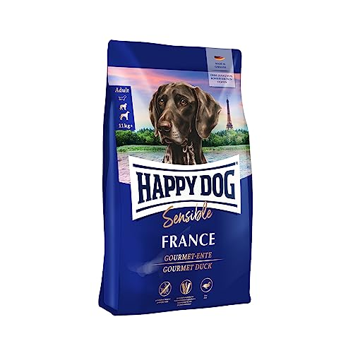 Happy Dog 60556 - Supreme Sensible France Gourmet-Ente - Hunde-Trockenfutter für ausgewachsene Hunde - 4 kg Inhalt von Happy Dog