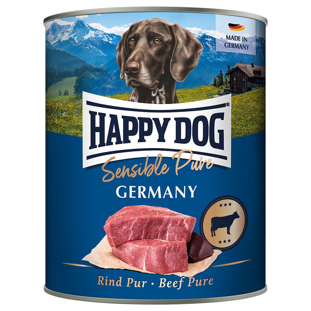 Sparpaket Happy Dog Sensible Pure 24 x 800 g - Germany (Rind Pur) von Happy Dog