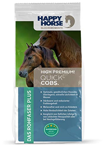 HAPPY HORSE Gastro Heucobs 14kg| das Rohfaser Plus | reduzierten Stärkegehalt |hochwertige Kräuter von Happy Horse