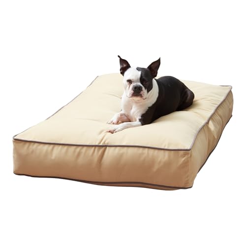 Happy Hounds Buster Hundebett, wendbar, rechteckig, Beige, Größe M (106,7 x 76,2 cm) von Happy Hounds