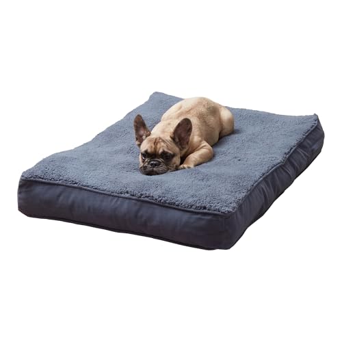 Happy Hounds Daisy Deluxe Hundebett aus Sherpa, Größe S (91,4 x 61 cm), Preußischblau von Happy Hounds