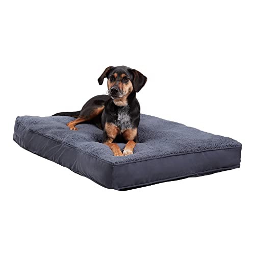 Happy Hounds Daisy Deluxe Stützendes Sherpa-Hundebett, Größe M, 106,7 x 76,2 cm, Preußischblau von Happy Hounds