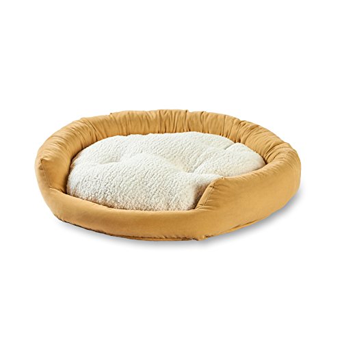 Happy Hounds Murphy Hundebett, Donut, klein, 61 x 61 cm, Beige von Happy Hounds