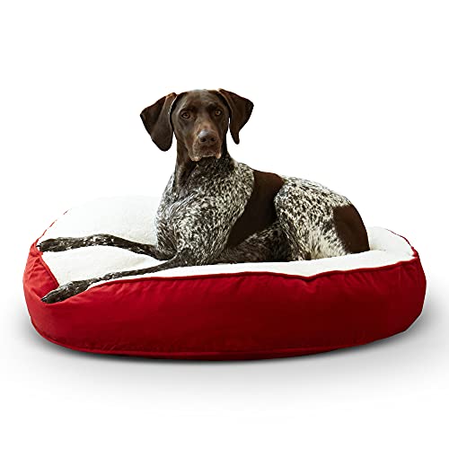 Happy Hounds Scout Hundebett, rund, 91,4 x 91,4 cm, Rot von Happy Hounds