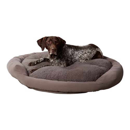 Happy Hounds Murphy Hundebett, Donut-Design, groß, 106,7 x 106,7 cm, Grau von Happy Hounds