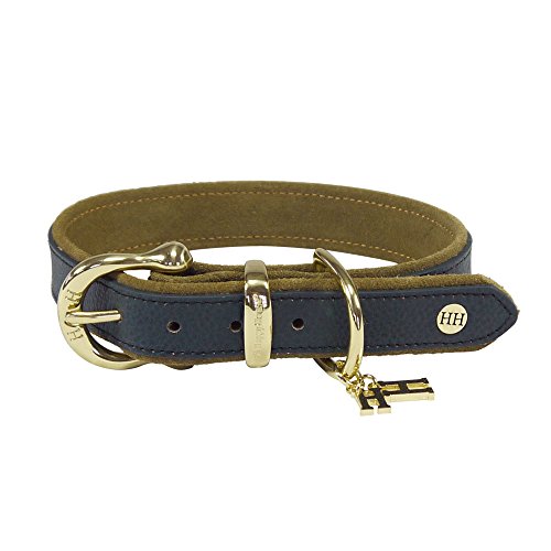 Halsband Sattelleder Basic (XXL) Blau von Happy-House