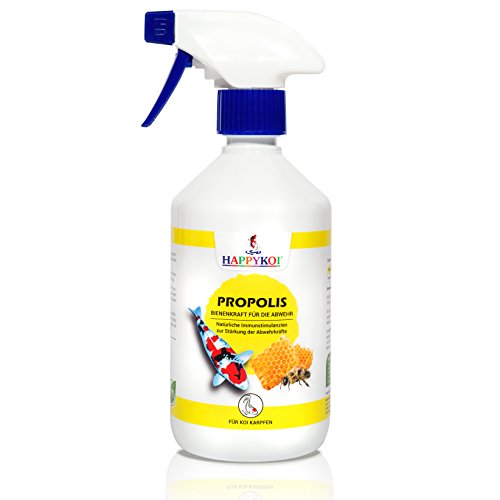 HAPPYKOI® Propolis Ergänzungsfuttermittel flüssig für Koi Futter (500 ml) von HAPPYKOI