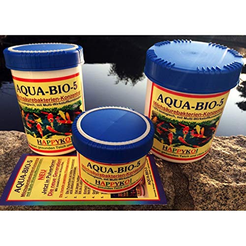 Happy Koi Aqua-Bio-5® Milchsäurebakterien (Hochkonzentriert) mit Enzym-Hefezellen Aqua Bio 5 500 ml für 75 Qbm von TTAMG