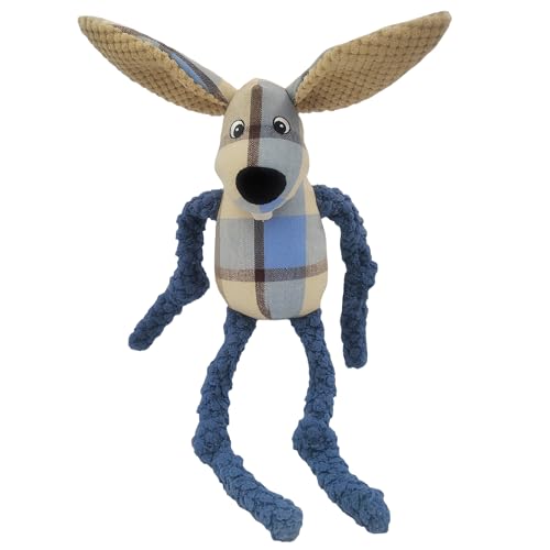 Happy Tails Quietschendes Hundespielzeug für mittelgroße und große Hunde, strapazierfähiges Polyester mit verstärkten Nähten, interaktives Kauspielzeug, 25,4 cm von Happy Tails