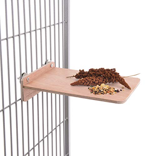 HappyBird | Tolles Sitzbrett XL für Vögel | Wellensittich Sitzbrett 20 x 30 cm als perfektes Zubehör im Käfig | Ideal auch für den Nymphensittich und Papagei von HappyBird