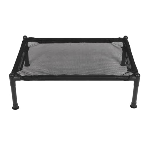 HappyFit erhöhtes Hundebett für alle Jahreszeiten, universeller Metallrahmen, atmungsaktives Netz, erhöhtes Hundebett für drinnen und draußen (Extra groß 57L 13,1 x 14,4 x 18,5 Zoll) von HappyFit