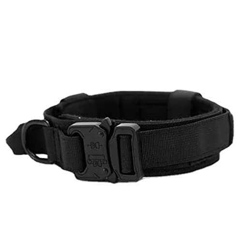 HappyFit verstellbares Hundehalsband, bequem, atmungsaktiv, mit Metallschnalle und D-Ring für das Training mittelgroßer und großer Hunde (l) von HappyFit