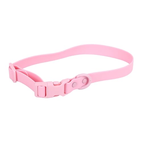 HappyFit verstellbares Hundehalsband, wasserdicht, rostfrei, leicht zu reinigen, weich, flexibel, bequem, PVC-Hundehalsband für Hunde, Katzen, Haustiere (31‑50cm/12.2‑19.7in Adjustable) von HappyFit