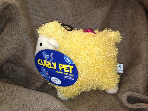 Dog Toy Curly Pet Sheep Assorted von Happypet