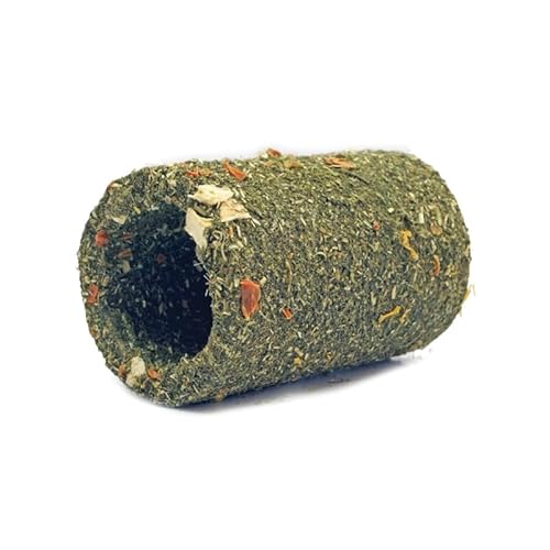 Happy Pet Veggie Roller – nahrhaftes Rollspielzeug für kleine Haustiere, hergestellt mit Karotten, Pastinaken, Zellulose, Stärke und Alfalfa, fördert Aktivität und gesunde Leckereien von Happypet