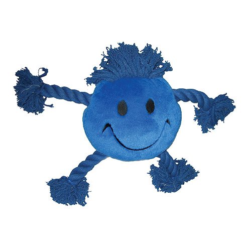 Mad About Pets Hundespielzeug Happy Faces, Blau von Happypet