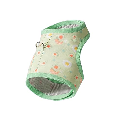 Happyyami Avocado Print Katzenweste und Leine Set Atmungsaktive Hundeweste Haustierbedarf Welpenleine von Happyyami