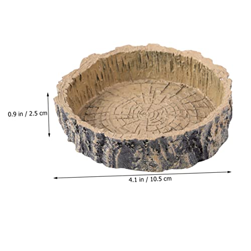 1Stk Reptilienschale Reptile Feeding Bowl Lizard Feeding Dish Gecko Feeding Bowl Futterteller für Schlangen Wasserspender für Reptilien Reptilienzubehör kriechender Futternapf Happyyami von Happyyami