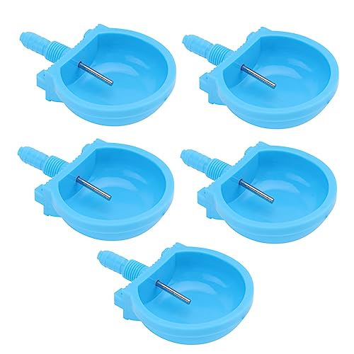 5st Kaninchen-wasserbrunnen Wasserspender Für Kaninchen Automatischer Trinkbrunnen Hasentränke Automatische Tränke Futternapf Für Kaninchen Sky-Blue Abs-Kunststoff Stahl Happyyami von Happyyami