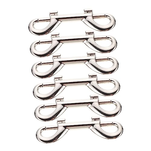 6St Leinenhaken edelstahlhaken pet Supplies Hakenclips auslösen Verschlüsse und Verschlüsse für Hundehalsbänder Schnallenhaken für Haustiere Hundeleinen-Clips Zinklegierung Silver Happyyami von Happyyami