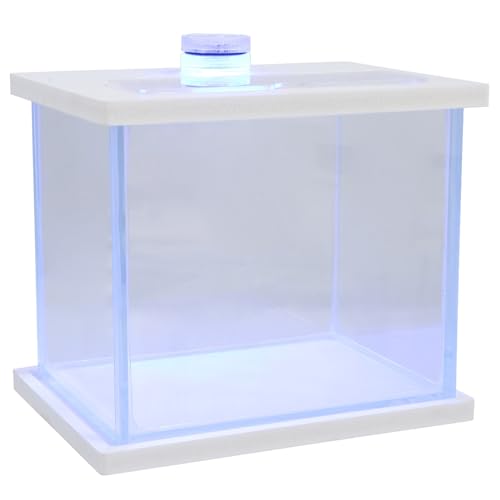 Aquarium Fisch Vakuum Netz Essen Schwamm Aquarien für Stand Aquarienlicht-Timer hochzeitsdeko hochzeitsdeco Aquaristikzubehör gartendekoration Home Decoration Tankzubehör Glas Weiß Happyyami von Happyyami