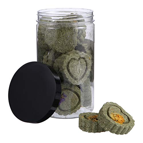 Happyyami 1 Kaninchen-backengras-Kuchen Beiß Für Welpen Keksdose Für Haustiere Hund Aggressive Kauer Hundekauen Welpen Laufstall Süßigkeitenglas Snack-Glas Plätzchen Green von Happyyami