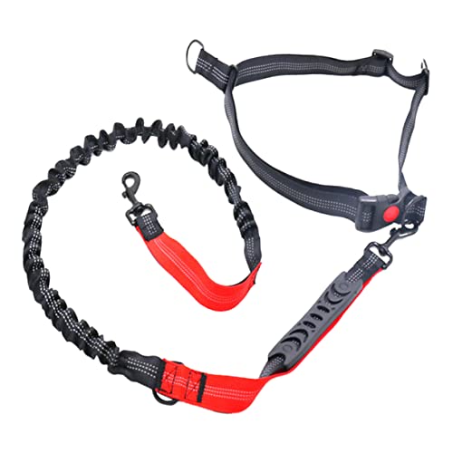 Happyyami 1 STK elastisches Laufseil Zugseil Trainingsleine für Hunde Gürtel Haustiertraining Haustier-Leine Keine Zugleine für Hunde elastische hundeleine Dog Lead Seil Leine Hundeseil rot von Happyyami