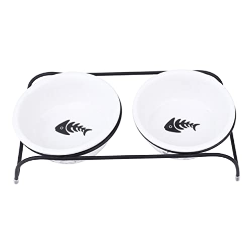 Happyyami Futternapf Für Haustiere Im Stromlinienförmigen Design 2-teiliges Set Für Katzen Und Hunde Wassernapf Stabile Keramik Fischgrätenmuster Happyyami Futternapf Für Haustiere Im Stromlinienförmigen Design 2-teiliges Set Für Katzen Und Hunde Wassernapf Stabile Keramik Fischgrätenmuster von Happyyami