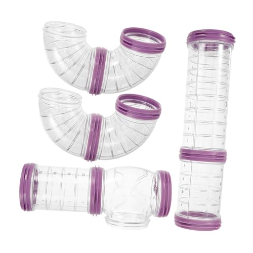 Happyyami 1 Satz Außenrohr Hamsterkäfig Durchsichtiger Stecker Rohrverbinder Selber Machen Hamster-tunnelröhre Hamsterspielzeug Hamstertunnel Selber Bauen DIY Hamsterkäfigrohr Plastik Violet Happyyami 1 Satz Außenrohr Hamsterkäfig Durchsichtiger Stecker Rohrverbinder Selber Machen Hamster-tunnelröhre Hamsterspielzeug Hamstertunnel Selber Bauen DIY Hamsterkäfigrohr Plastik Violet von Happyyami