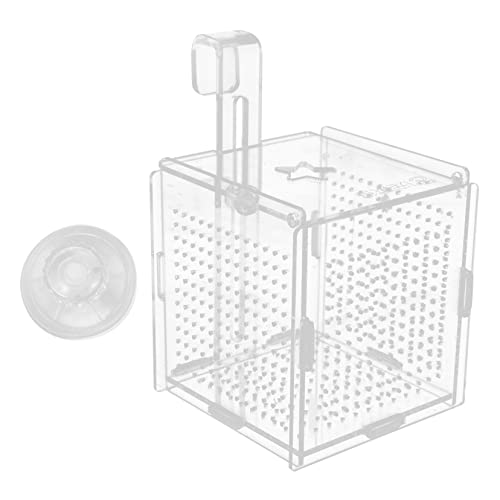 Happyyami 1 Satz Betta-Box Aquariumheizung Vakuum Panzer Pumpe Großes Aquarium Tank Purigen Netz Tauchfähig Filter Fosh Kühler Saugnapfhaken Draht Aquarien Pakete Abteil Transparent Acryl von Happyyami