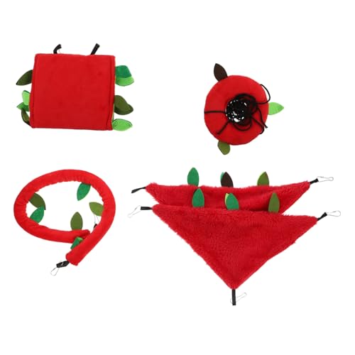 Happyyami Vielseitiges Hamster-Spielzeug-Set Schaukel-Tunnel Hängematte Blatt Zur Entspannung Happyyami Vielseitiges Hamster-Spielzeug-Set Schaukel-Tunnel Hängematte Blatt Zur Entspannung von Happyyami