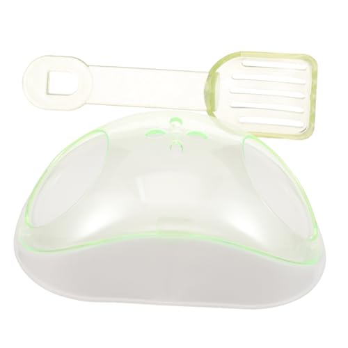 Happyyami 1 Satz Hamster Transparentes Badezimmer Hamster-Sand-trockenbad Chinchilla-badewanne Igel Toilette Hamster-Sand-badewanne Kleintiertoilette Hamstersand Plastik Light Green von Happyyami