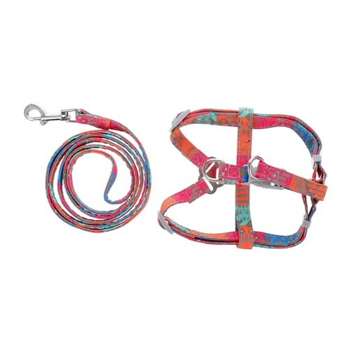 Happyyami 1 Satz Haustier Geschirr außerhalb hundegeschirr Laufgürtel für Hunde Hundehalsband Leine hundegurt hundelaufband Outdoor Hundegeschirr Trainingsgeschirr für Hunde Segeltuch von Happyyami