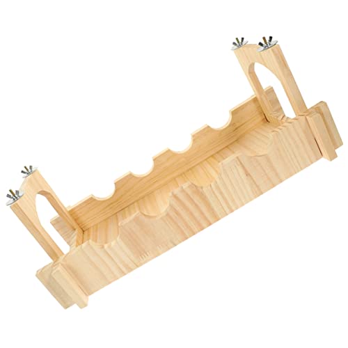 Happyyami 1 Satz Haustier-Hängebrücke Brücke zum Verstecken von Haustieren Hamsterhaustierbrücke meerschweinchen brücke Kleintier Kletterbrücke Haustierbrücke aus Holz Kleintierspielzeug von Happyyami