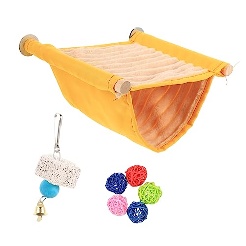 Happyyami Haustier Vogel Spielzeug Set 3-in-1 Papagei Hängematte Warme Bett Robust Spielzeug Für Rest Spielen von Happyyami