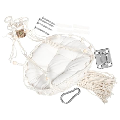 Happyyami 1 Satz Kätzchen-hängematten-kit Böhmisches Kleintierhängematte Kätzchenbetten Für Indoor-kätzchen Wandhängematte Für Katzen Lustiges Katzenbett Katzensachen Baumwollseil von Happyyami