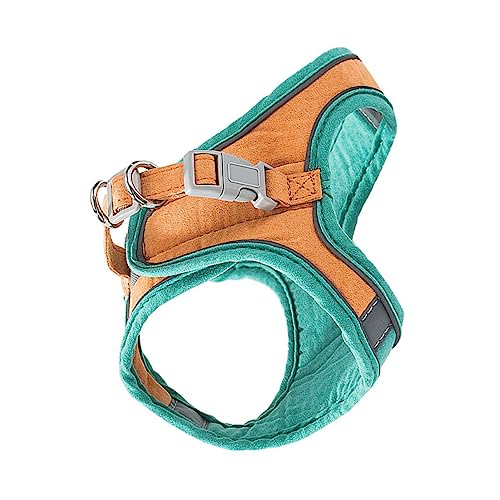 Happyyami 1 Satz Katzenleine pet Supplies katzenpflege Katzenartikel verstellbares Laufseil kleines Katzengeschirr Tragbares Katzengeschirr Zugband für Haustierkatzen Wildleder- Orange von Happyyami