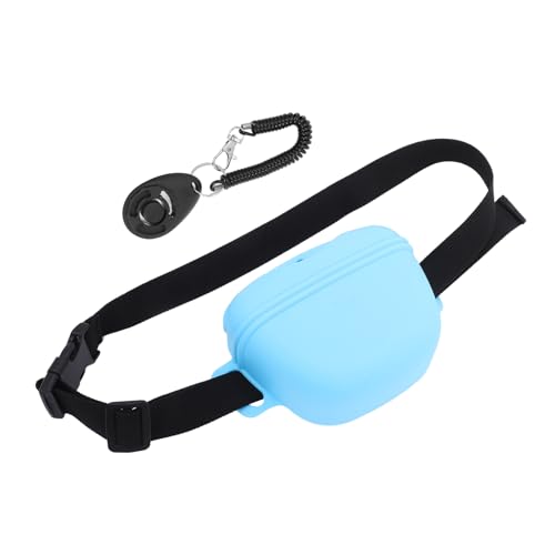 Happyyami 1 Satz Leckerli-Tasche Für Haustiere Tragetasche Behandeln Welpenfutterbeutel Outdoor-hundefutterbeutel Tasche Für Hundetraining Leckereien Paket Hundefutter Sky-Blue Kieselgel von Happyyami