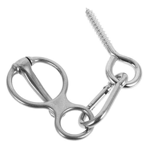 Happyyami 1 Satz Pferdeseil Aus Edelstahl Anbinderinge Für Stabilen Halt Pferdetrainingsring Halfter Für Pferde Teile Für Pferdeanhänger Zurrgurte Für Pferdeanhänger Silver Rostfreier Stahl von Happyyami