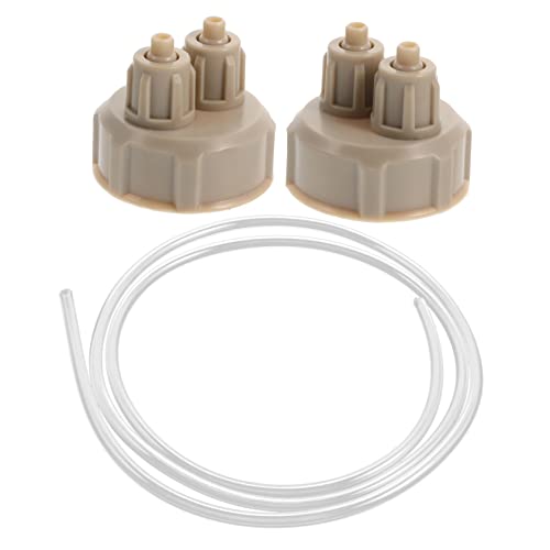 Happyyami 1 Satz Quick-Twist-Kappe Co2 Diffusor Flaschenverschluss Tragbarer Co2-reaktor Co2 Kappen Selber Machen Deckel Für Tragbare Flaschen Flaschenverschluss Für Fischtanks Beige Abs von Happyyami