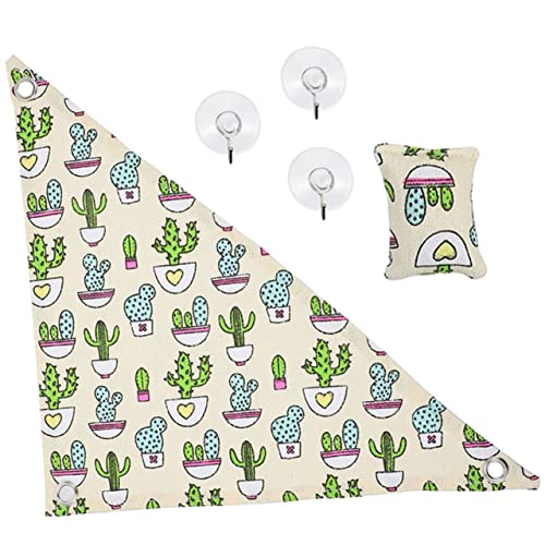 Happyyami 1 Satz Reptilien-Hängematte schaukel hängendes Bett Canvas-Snacks-Hängematte Haubengecko Reptilien Schaukelbett Reptilienhaustierspielzeug Ruhematte für Haustiere Segeltuch Beige von Happyyami