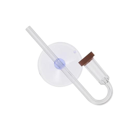 Happyyami 1 Satz Sprudelschale für Aquarien Aquarium Halter LED Kiesreiniger für Aquarien UV-Licht Luft co2 diffusor augplatte CO2-Diffusionssystem Kohlendioxid- Acryl Transparent von Happyyami