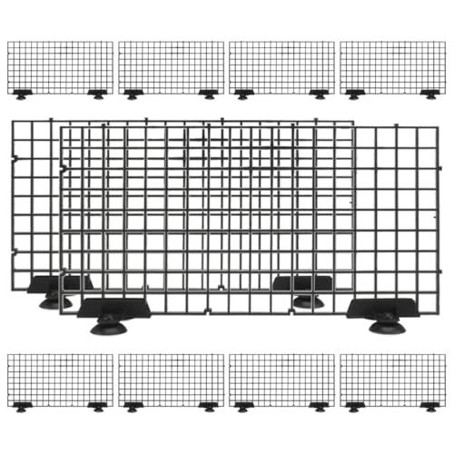 Happyyami 1 Satz Trennwand für Aquarien Aquarienfischnetz Trennbretter für Aquarien Isolator für Aquarien Aquariengitter-Isolationsplatte Trennwand für Tankfische Aquariumnetz Abs Black von Happyyami