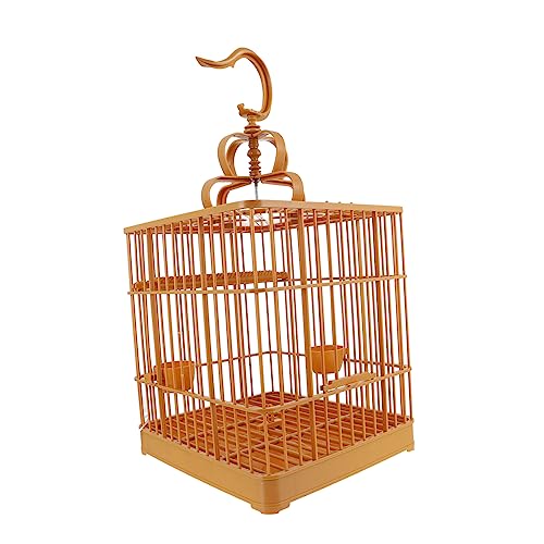 Happyyami 1 Satz Vogelkäfig Ara-Käfig hängender Käfig für Nymphensittiche Käfig deckt Ziervögel ab Vogel Träger großes vogelhaus The Big Bird cage Wellensittichkäfig Papageienkäfig Plastik von Happyyami