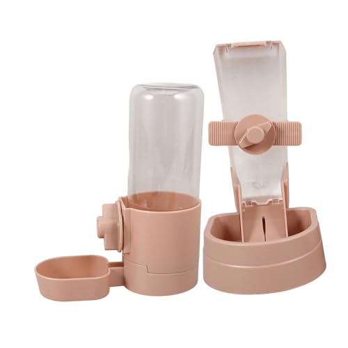 Happyyami Automatischer Wasser Und Futternapf Für Haustiere 1 Set Hängender Spender Für Welpen Katzen Und Kätzchen Pink Ideal Für Den Täglichen Gebrauch Haustier Wasserflasche Und von Happyyami