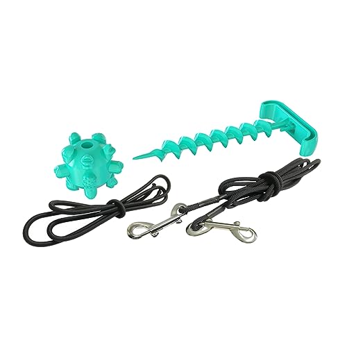 Happyyami 1 Satz für hundepfosten hundepflege Hunde Pflege Hundeleine mit Molarball großes Hundespielzeug kleines Hundespielzeug Hund Kabel binden Outdoor-Hundebedarf Nylon Blue von Happyyami