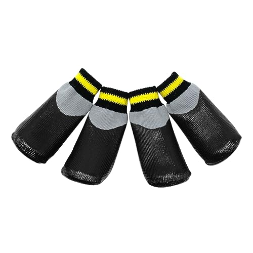 Happyyami 1 Satz wasserdichte Booties Socken pelziger Pfotenschutz Socken für Katzen Socken für den Winter Stiefel Paws pfotenschutz hundepfoten sockenschuhe rutschfeste Schuhe Gummisocken von Happyyami